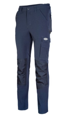 Pantalone LOGICA PAPETE/1 estivo, Super Stretch,traspirante, elastico,tasche frontali con zip, colore blu